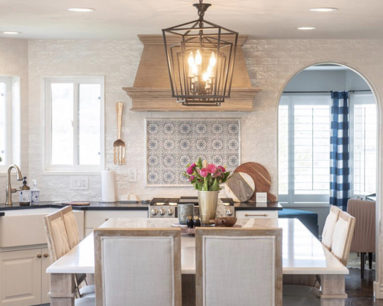 wallpaper tile kitchen trend